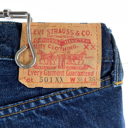 【中古品】【メンズ】 LEVIS リーバイス 501 DENIM PANTS デニムパンツ カラーINDIGO SIZE:36×36/裏555 復刻 ビッグE 赤耳 156-260901-ky-04-fuzh 万代Net店