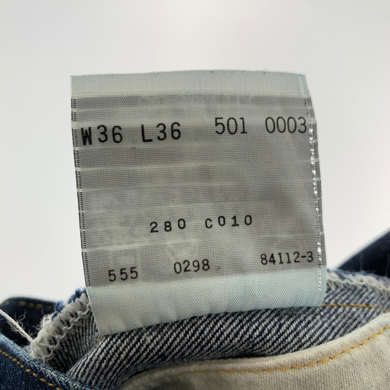 【中古品】【メンズ】 LEVIS リーバイス 501 DENIM PANTS デニムパンツ カラーINDIGO SIZE:36×36/裏555 復刻 ビッグE 赤耳 156-260901-ky-04-fuzh 万代Net店