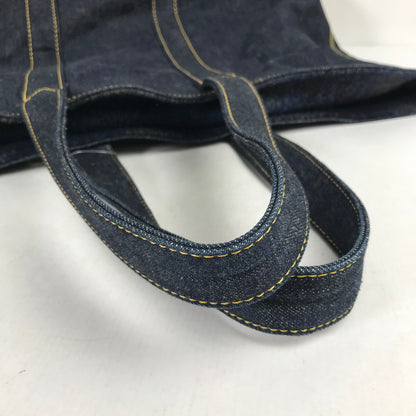 【中古品】【メンズ】 CUSHMAN クッシュマン REVERSIBLE TOTE BAG デニム チェックリバーシブル トートバッグ カバン バッグ 188-260903-mh-04-fuzh カラー：インディゴブルー 万代Net店