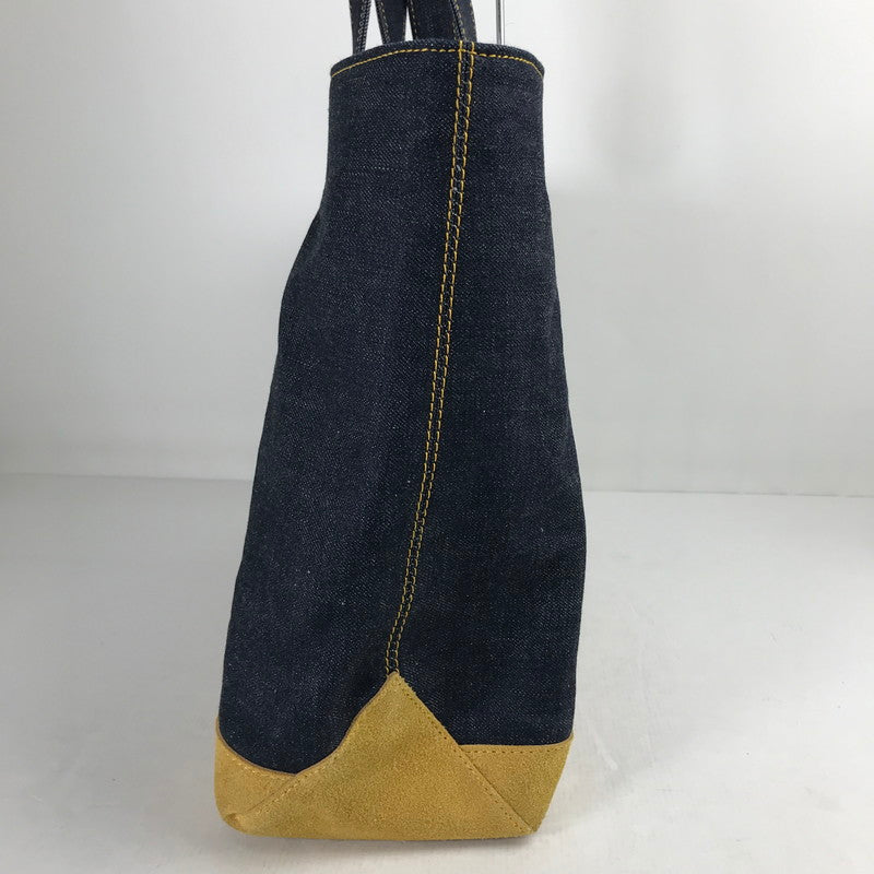 【中古品】【メンズ】 CUSHMAN クッシュマン REVERSIBLE TOTE BAG デニム チェックリバーシブル トートバッグ カバン バッグ 188-260903-mh-04-fuzh カラー：インディゴブルー 万代Net店