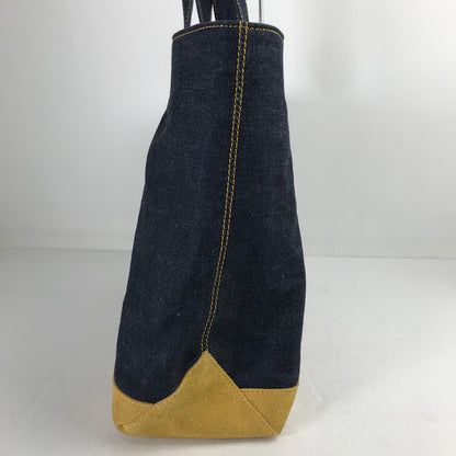 【中古品】【メンズ】 CUSHMAN クッシュマン REVERSIBLE TOTE BAG デニム チェックリバーシブル トートバッグ カバン バッグ 188-260903-mh-04-fuzh カラー：インディゴブルー 万代Net店