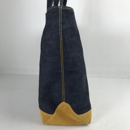 【中古品】【メンズ】 CUSHMAN クッシュマン REVERSIBLE TOTE BAG デニム チェックリバーシブル トートバッグ カバン バッグ 188-260903-mh-04-fuzh カラー：インディゴブルー 万代Net店