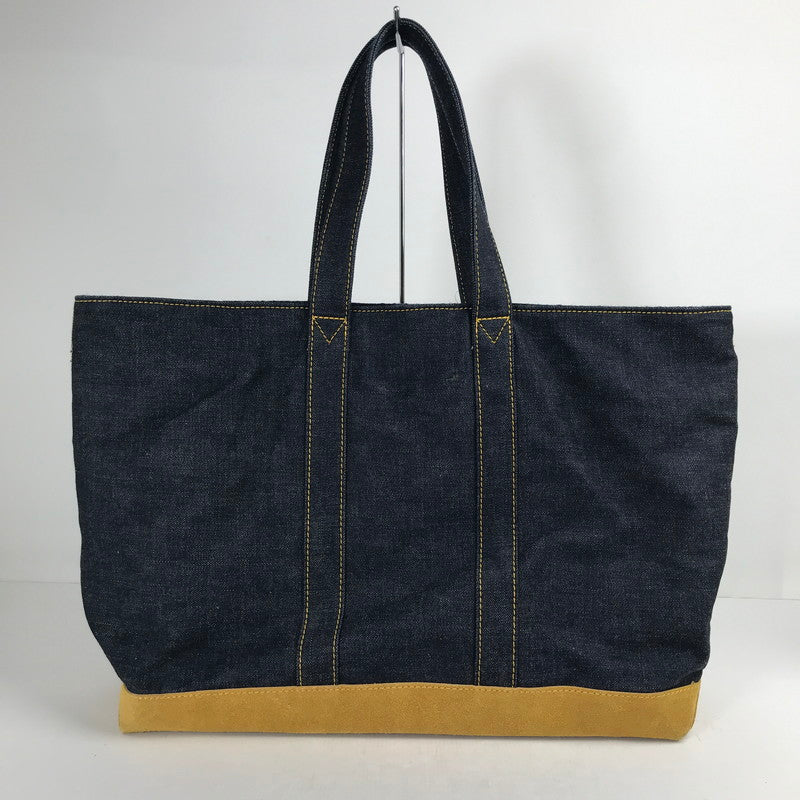 【中古品】【メンズ】 CUSHMAN クッシュマン REVERSIBLE TOTE BAG デニム チェックリバーシブル トートバッグ カバン バッグ 188-260903-mh-04-fuzh カラー：インディゴブルー 万代Net店