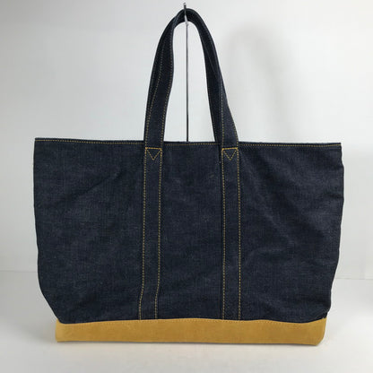 【中古品】【メンズ】 CUSHMAN クッシュマン REVERSIBLE TOTE BAG デニム チェックリバーシブル トートバッグ カバン バッグ 188-260903-mh-04-fuzh カラー：インディゴブルー 万代Net店