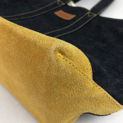 【中古品】【メンズ】 CUSHMAN クッシュマン REVERSIBLE TOTE BAG デニム チェックリバーシブル トートバッグ カバン バッグ 188-260903-mh-04-fuzh カラー：インディゴブルー 万代Net店