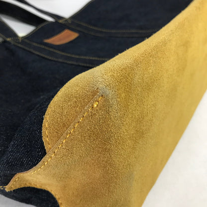 【中古品】【メンズ】 CUSHMAN クッシュマン REVERSIBLE TOTE BAG デニム チェックリバーシブル トートバッグ カバン バッグ 188-260903-mh-04-fuzh カラー：インディゴブルー 万代Net店