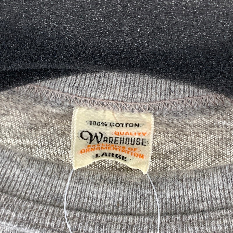 【中古品】【メンズ】 WAREHOUSE ウエアハウス 半袖Tシャツ カットソー 145-260922-gm-08-fuzh サイズ：L カラー：グレー 万代Net店