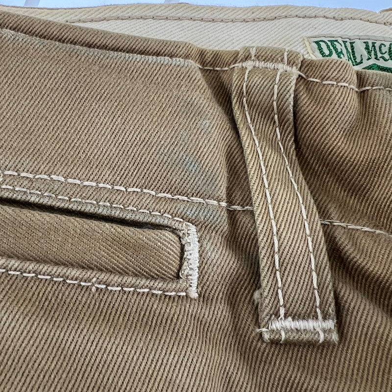 【中古品】【メンズ】 THE REAL MCCOY'S ザリアルマッコイズ WORK PANTS ワークパンツ ボタンフライ 156-260901-ny-03-fuzh サイズ：33×34 カラー：ベージュ 万代Net店