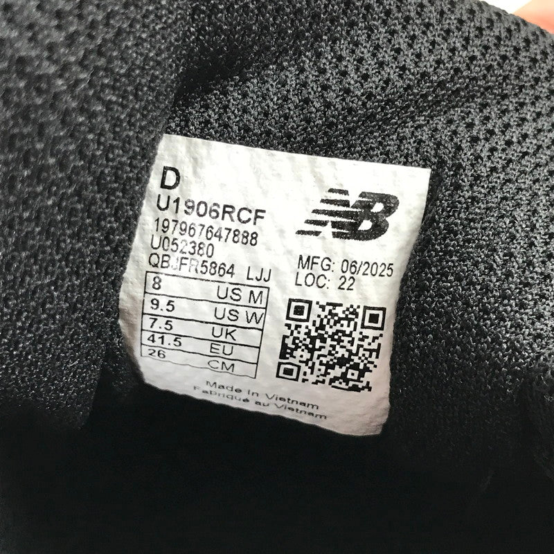 【中古品】【メンズ】 NEW BALANCE ニューバランス U1906RCF スニーカー シューズ 靴 162-260903-mh-16-fuzh サイズ：26cm カラー：ブラック 万代Net店