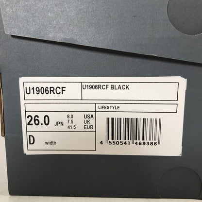 【中古品】【メンズ】 NEW BALANCE ニューバランス U1906RCF スニーカー シューズ 靴 162-260903-mh-16-fuzh サイズ：26cm カラー：ブラック 万代Net店