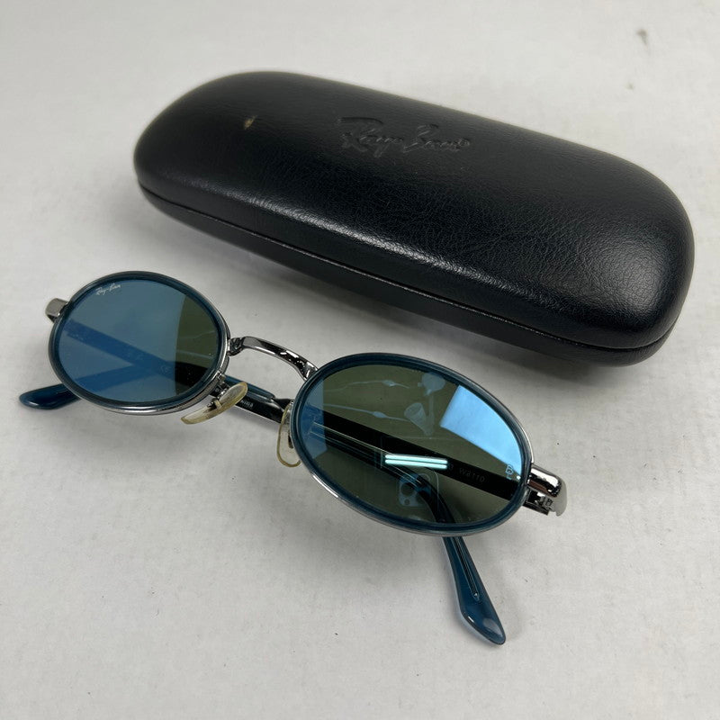 【中古品】【メンズ】 RAYBAN レイバン RB3123 オーバルサングラス BLUE/ケース付属 サングラス ※使用感あり・ケース傷みあり 203-260917-io-30-fuzh カラー：ブルー 万代Net店