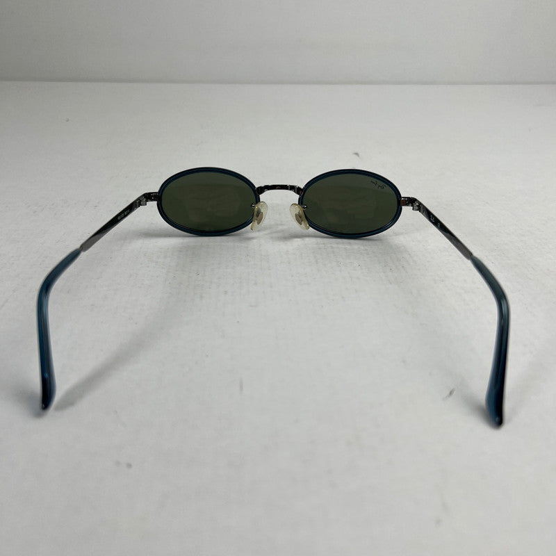 【中古品】【メンズ】 RAYBAN レイバン RB3123 オーバルサングラス BLUE/ケース付属 サングラス ※使用感あり・ケース傷みあり 203-260917-io-30-fuzh カラー：ブルー 万代Net店