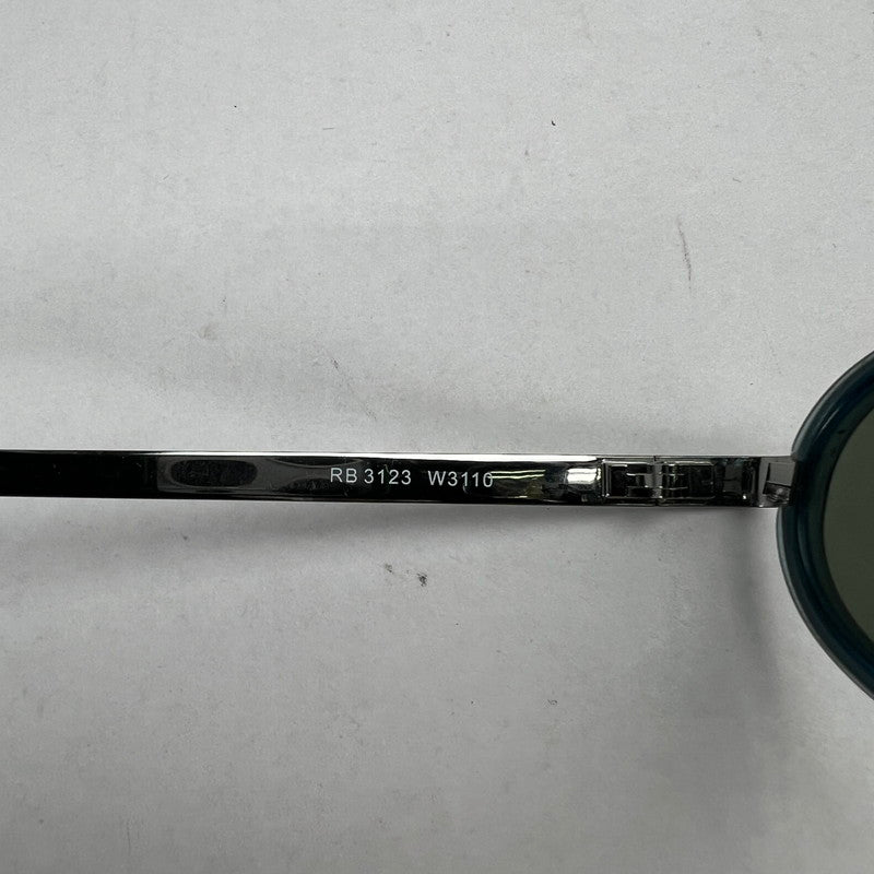 【中古品】【メンズ】 RAYBAN レイバン RB3123 オーバルサングラス BLUE/ケース付属 サングラス ※使用感あり・ケース傷みあり 203-260917-io-30-fuzh カラー：ブルー 万代Net店