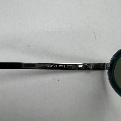 【中古品】【メンズ】 RAYBAN レイバン RB3123 オーバルサングラス BLUE/ケース付属 サングラス ※使用感あり・ケース傷みあり 203-260917-io-30-fuzh カラー：ブルー 万代Net店