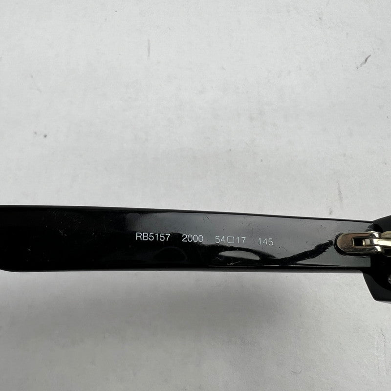 【中古品】【メンズ】 RAYBAN レイバン RB5157 アイウエア フレームBLACK ケース付属 サングラス 54口17 145 ※歪みあり・ケース傷みあり 203-260917-io-31-fuzh カラー：ブラック 万代Net店