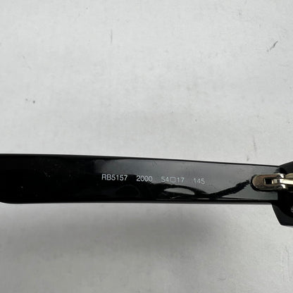 【中古品】【メンズ】 RAYBAN レイバン RB5157 アイウエア フレームBLACK ケース付属 サングラス 54口17 145 ※歪みあり・ケース傷みあり 203-260917-io-31-fuzh カラー：ブラック 万代Net店