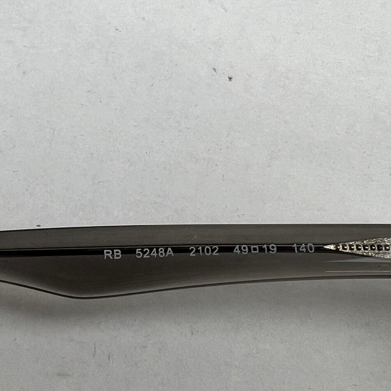 【中古品】【メンズ】 RAYBAN レイバン RB5248 アイウエア クリアフレーム ケース付属 ※レンズ欠品・使用感・歪みあり 49口19 140 203-260917-io-34-fuzh 万代Net店