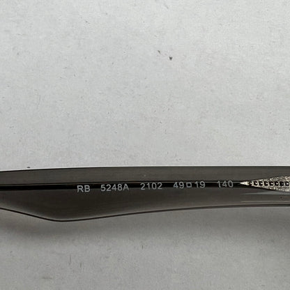 【中古品】【メンズ】 RAYBAN レイバン RB5248 アイウエア クリアフレーム ケース付属 ※レンズ欠品・使用感・歪みあり 49口19 140 203-260917-io-34-fuzh 万代Net店