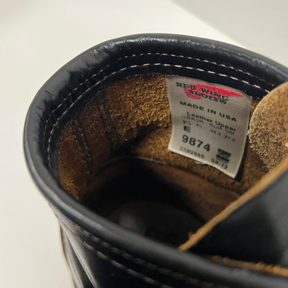 【中古品】【メンズ】 REDWING レッドウィング 9874 犬タグ IRISH SETTER BOOT "BLACK" 復刻 茶芯 アイリッシュセッター クローンダイク ブーツ 164-260916-ny-08-fuzh サイズ：27.5cm カラー：ブラック 万代Net店
