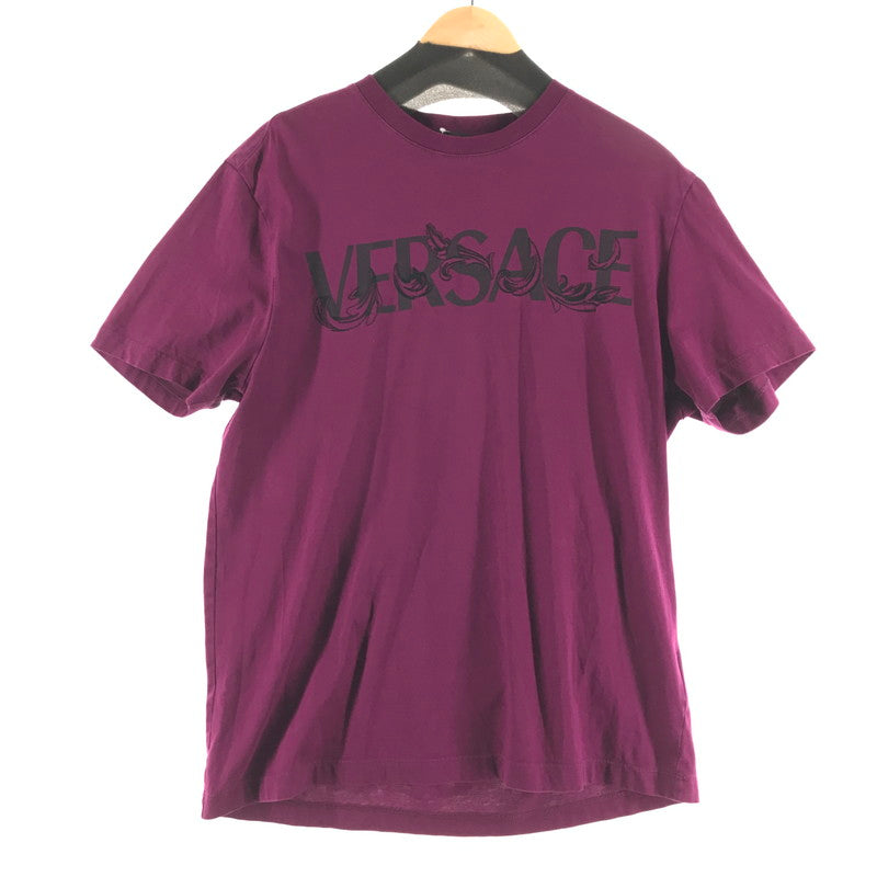 【中古品】【メンズ】 VERSACE ヴェルサーチ 1006974 1A04949 半袖Tシャツ PURPLE Mサイズ ※汚れ・使用感あり 141-260903-io-10-fuzh カラー：パープル 万代Net店