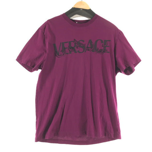 【中古品】【メンズ】 VERSACE ヴェルサーチ 1006974 1A04949 半袖Tシャツ PURPLE Mサイズ ※汚れ・使用感あり 141-260903-io-10-fuzh カラー：パープル 万代Net店