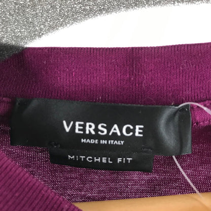 【中古品】【メンズ】 VERSACE ヴェルサーチ 1006974 1A04949 半袖Tシャツ PURPLE Mサイズ ※汚れ・使用感あり 141-260903-io-10-fuzh カラー：パープル 万代Net店