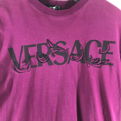 【中古品】【メンズ】 VERSACE ヴェルサーチ 1006974 1A04949 半袖Tシャツ PURPLE Mサイズ ※汚れ・使用感あり 141-260903-io-10-fuzh カラー：パープル 万代Net店
