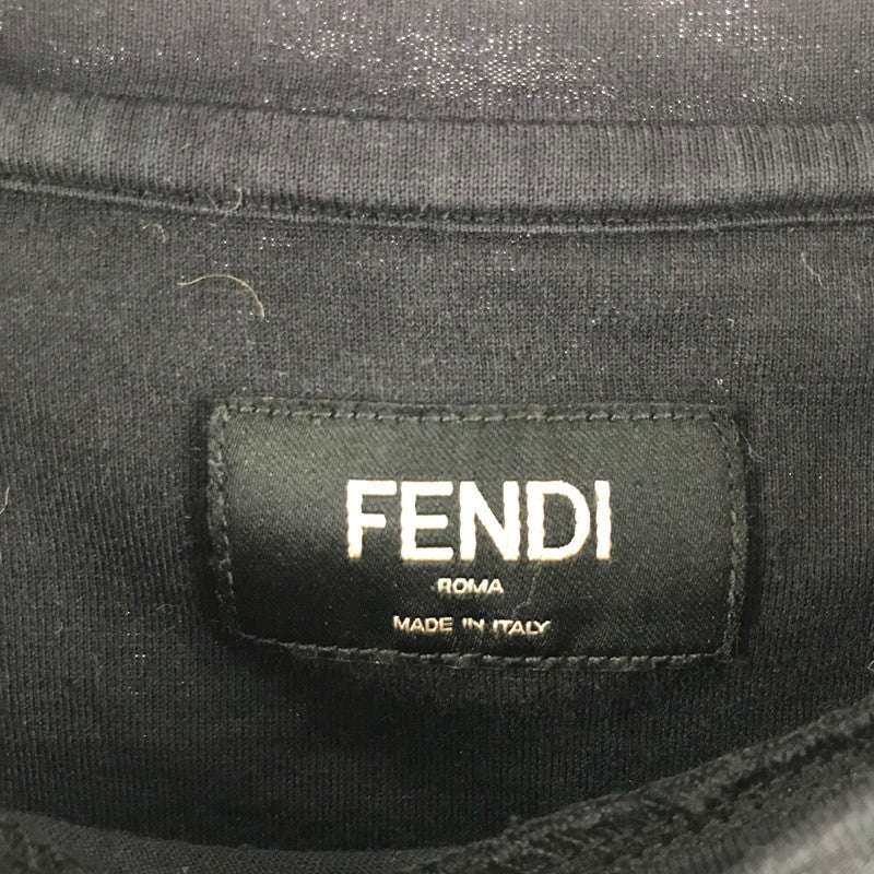 【中古品】【メンズ】 FENDI フェンディ×NOEL FIELDING コラボ S.S TEE BLACK Sサイズ ※使用感あり 141-260903-io-11-fuzh カラー：ブラック 万代Net店