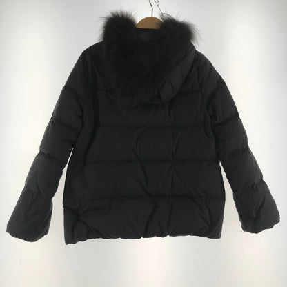 【中古品】【レディース】 NANO UNIVERSE ナノユニバース ダウン ジャケット 上着 アウター BLACK ファー付き ※汚れ・使用感あり 169-261018-io-03-fuzh サイズ：36 カラー：ブラック 万代Net店