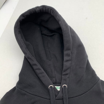 【中古品】【メンズ】 KENZO ケンゾー 刺繍 ロゴ パーカー 長袖 トップス 古着 140-260906-mh-03-fuzh サイズ：S カラー：ブラック 万代Net店