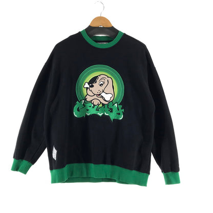 【中古品】【メンズ】 GALFY 131013 ガルフィー ガルーニーテューンズ スウェット 犬刺繍 ビックロゴ BLACK.GREEN SIZE:中堅犬 142-260825-vt-05-fuzh 万代Net店