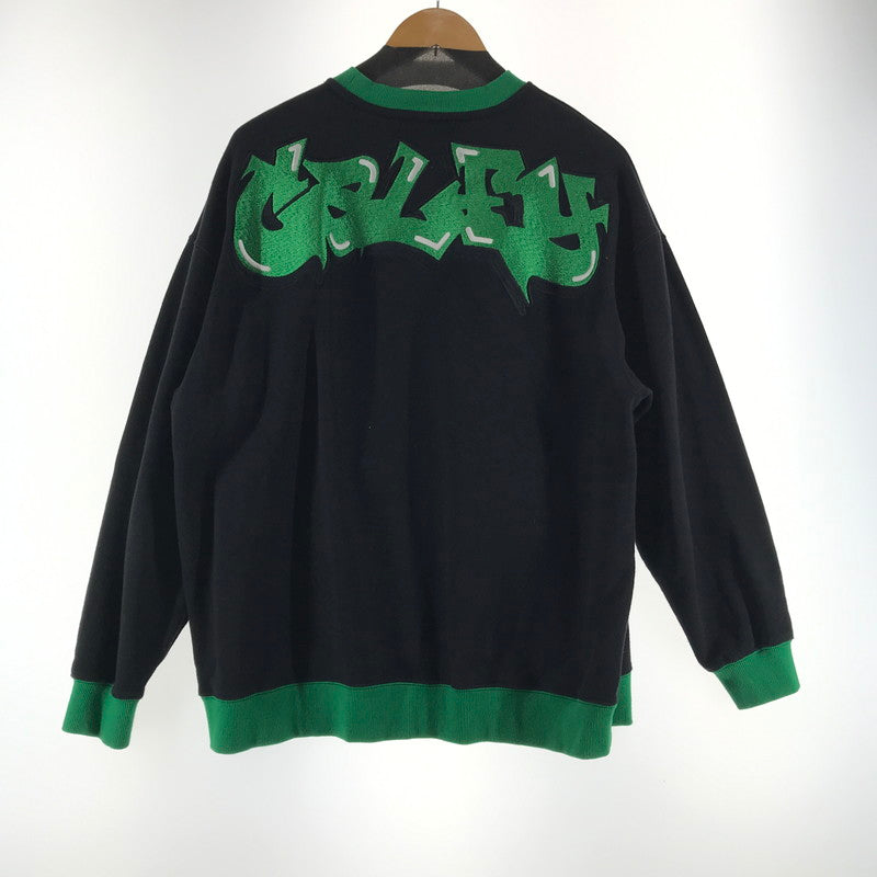【中古品】【メンズ】 GALFY 131013 ガルフィー ガルーニーテューンズ スウェット 犬刺繍 ビックロゴ BLACK.GREEN SIZE:中堅犬 142-260825-vt-05-fuzh 万代Net店