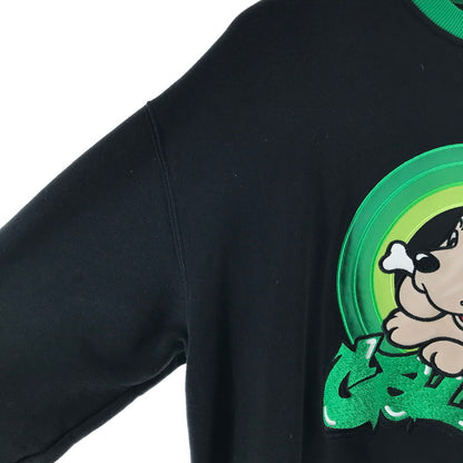 【中古品】【メンズ】 GALFY 131013 ガルフィー ガルーニーテューンズ スウェット 犬刺繍 ビックロゴ BLACK.GREEN SIZE:中堅犬 142-260825-vt-05-fuzh 万代Net店