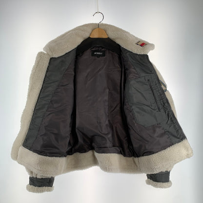 【中古品】【メンズ】 AVIREX アヴィレックス B-3 JACKET ボア ジャケット アウター コート 古着 144-260906-mh-02-fuzh サイズ：L カラー：ホワイト 万代Net店