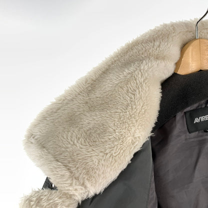 【中古品】【メンズ】 AVIREX アヴィレックス B-3 JACKET ボア ジャケット アウター コート 古着 144-260906-mh-02-fuzh サイズ：L カラー：ホワイト 万代Net店