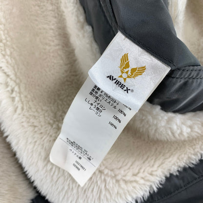 【中古品】【メンズ】 AVIREX アヴィレックス B-3 JACKET ボア ジャケット アウター コート 古着 144-260906-mh-02-fuzh サイズ：L カラー：ホワイト 万代Net店