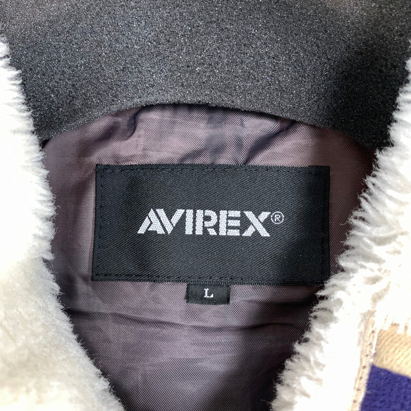 【中古品】【メンズ】 AVIREX アヴィレックス B-3 JACKET ボア ジャケット アウター コート 古着 144-260906-mh-02-fuzh サイズ：L カラー：ホワイト 万代Net店