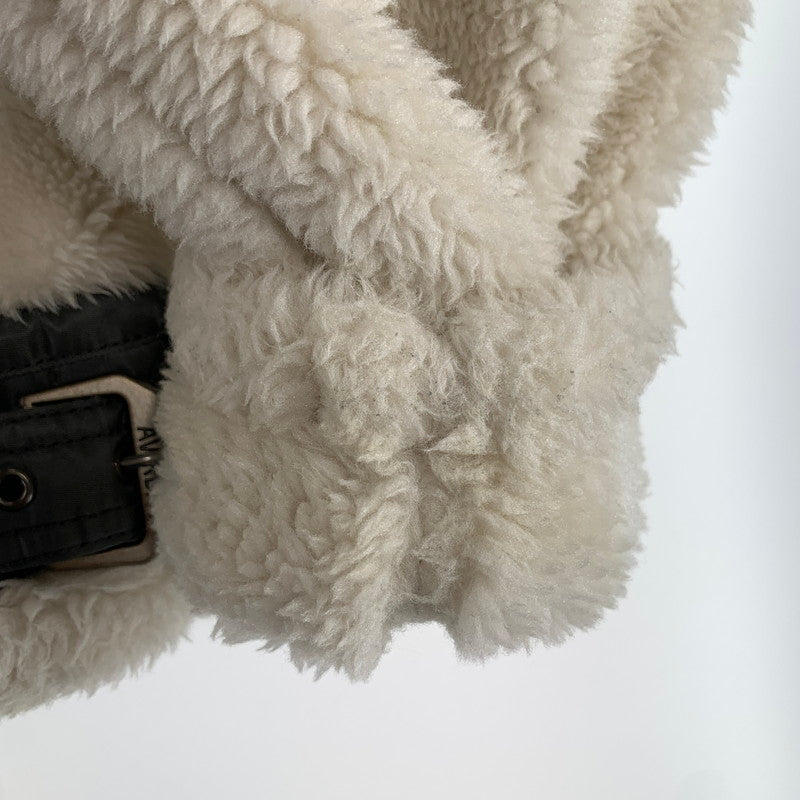 【中古品】【メンズ】 AVIREX アヴィレックス B-3 JACKET ボア ジャケット アウター コート 古着 144-260906-mh-02-fuzh サイズ：L カラー：ホワイト 万代Net店
