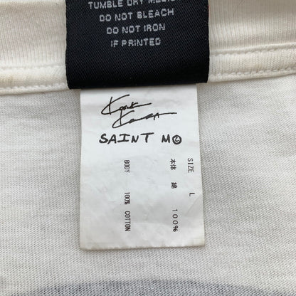 【中古品】【メンズ】 SAINT MICHAEL セントマイケル 河村康輔 SM-A23-0000-C18 COMPLICATED プリント Tシャツ 半袖 トップス 古着 142-260906-mh-06-fuzh サイズ：L カラー：ホワイト 万代Net店