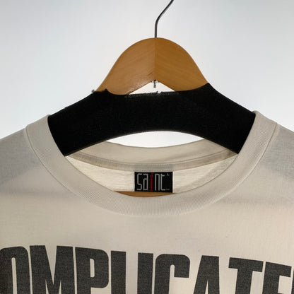 【中古品】【メンズ】 SAINT MICHAEL セントマイケル 河村康輔 SM-A23-0000-C18 COMPLICATED プリント Tシャツ 半袖 トップス 古着 142-260906-mh-06-fuzh サイズ：L カラー：ホワイト 万代Net店