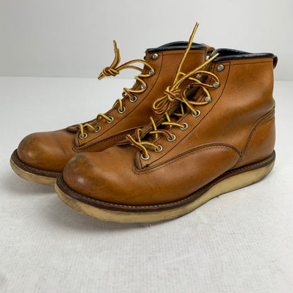 【中古品】【メンズ】 REDWING レッドウィング 2904 LINEMAN ブーツ シューズ YELLOW BROWN SIZE:8.5表記 ※ソール減り有・使用感あり 靴 164-260905-io-28-fuzh 万代Net店
