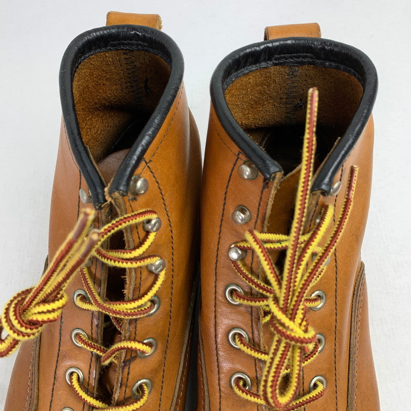 【中古品】【メンズ】 REDWING レッドウィング 2904 LINEMAN ブーツ シューズ YELLOW BROWN SIZE:8.5表記 ※ソール減り有・使用感あり 靴 164-260905-io-28-fuzh 万代Net店