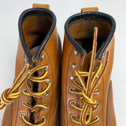【中古品】【メンズ】 REDWING レッドウィング 2904 LINEMAN ブーツ シューズ YELLOW BROWN SIZE:8.5表記 ※ソール減り有・使用感あり 靴 164-260905-io-28-fuzh 万代Net店