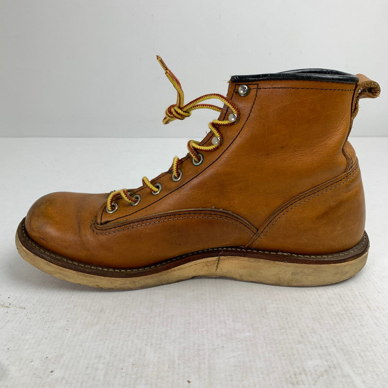 【中古品】【メンズ】 REDWING レッドウィング 2904 LINEMAN ブーツ シューズ YELLOW BROWN SIZE:8.5表記 ※ソール減り有・使用感あり 靴 164-260905-io-28-fuzh 万代Net店