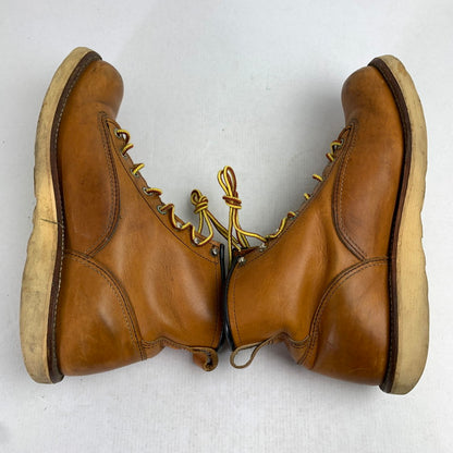 【中古品】【メンズ】 REDWING レッドウィング 2904 LINEMAN ブーツ シューズ YELLOW BROWN SIZE:8.5表記 ※ソール減り有・使用感あり 靴 164-260905-io-28-fuzh 万代Net店