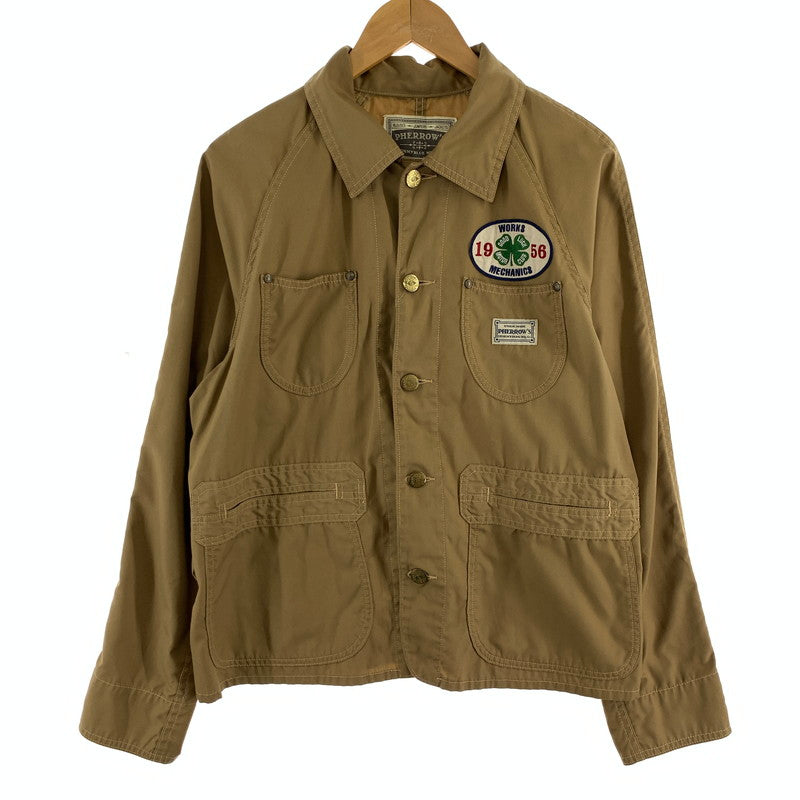 【中古品】【メンズ】 PHERROWS フェローズ P56J MECHANIC WORK JACKET メカニック ワークジャケット 145-261013-ny-17-fuzh サイズ：40 カラー：キャメル 万代Net店