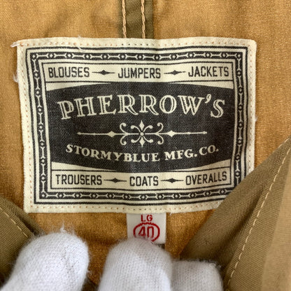 【中古品】【メンズ】 PHERROWS フェローズ P56J MECHANIC WORK JACKET メカニック ワークジャケット 145-261013-ny-17-fuzh サイズ：40 カラー：キャメル 万代Net店