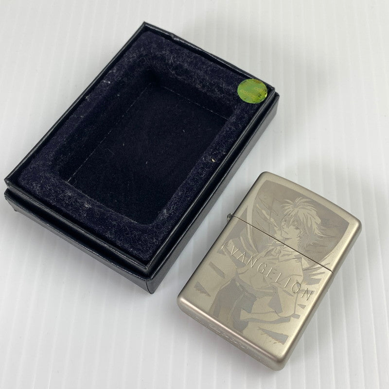 【中古品】【メンズ】 ZIPPO ジッポ オイルライター EVANGELION ZIPPO カヲル 喫煙具 エヴァ エヴァンゲリオン ライター SILVER 貞本義行イラスト 箱あり ※指紋跡あり 206-261013-io-38-fuzh カラー：シルバー 万代Net店