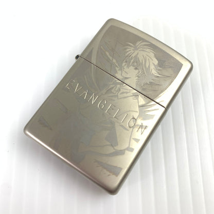 【中古品】【メンズ】 ZIPPO ジッポ オイルライター EVANGELION ZIPPO カヲル 喫煙具 エヴァ エヴァンゲリオン ライター SILVER 貞本義行イラスト 箱あり ※指紋跡あり 206-261013-io-38-fuzh カラー：シルバー 万代Net店