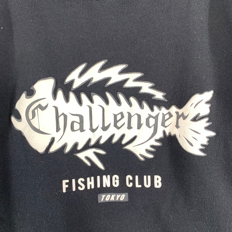 【中古品】【メンズ】 CHALLENGER チャレンジャー IND4000C PULLOVER PARKA FISHING CLUB パーカー 長袖 トップス 古着 142-260906-mh-04-fuzh サイズ：XL カラー：ブラック 万代Net店